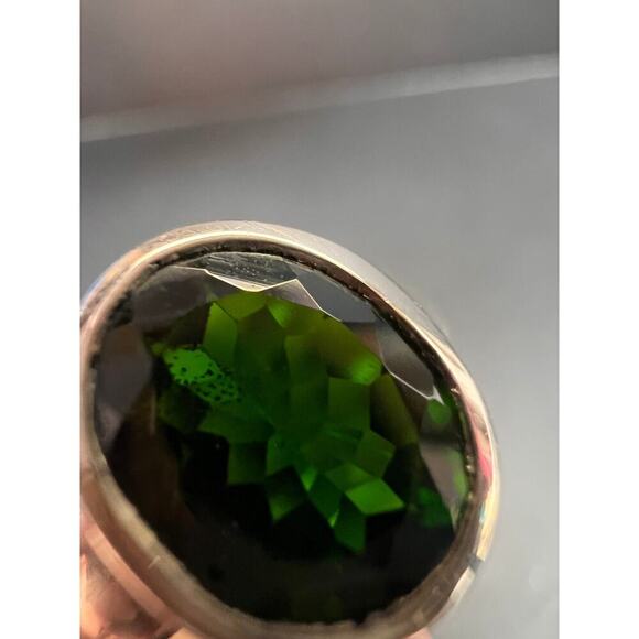 NEW Chrome tourmaline sterling silver ring size 7.5 - Picture 3 of 16